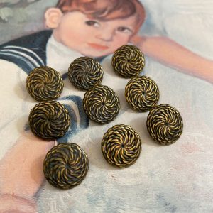 Espiral semi bronce de 1.5cm
