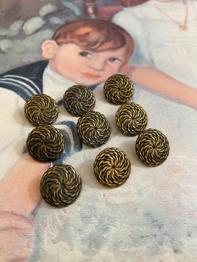 Espiral semi bronce de 1.5cm