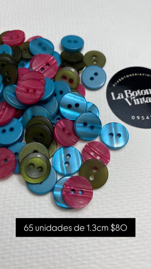 65 unidades surtidas de 1.3cm