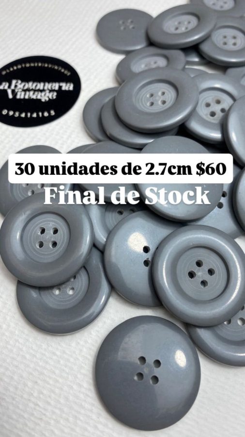 30 unidades de 2.7cm