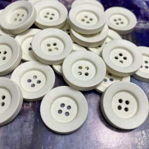 27 unidades Vintage Blanco de 2,6cm