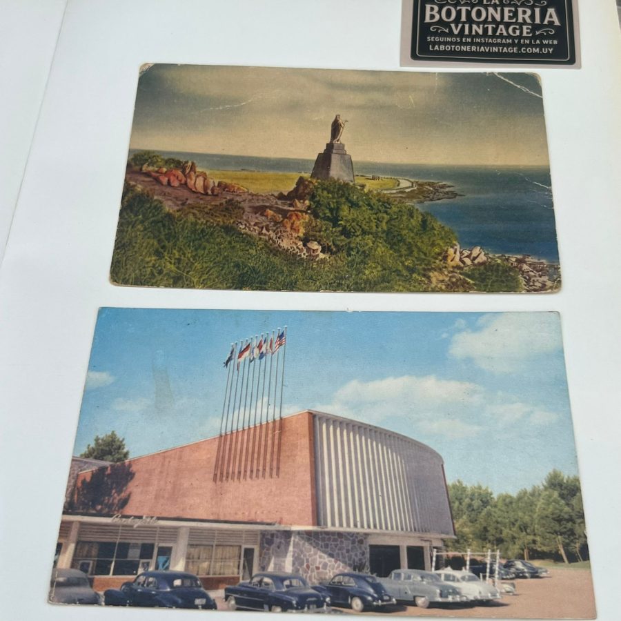 2 postales de Uruguay Piriapolis y Punta del Este
