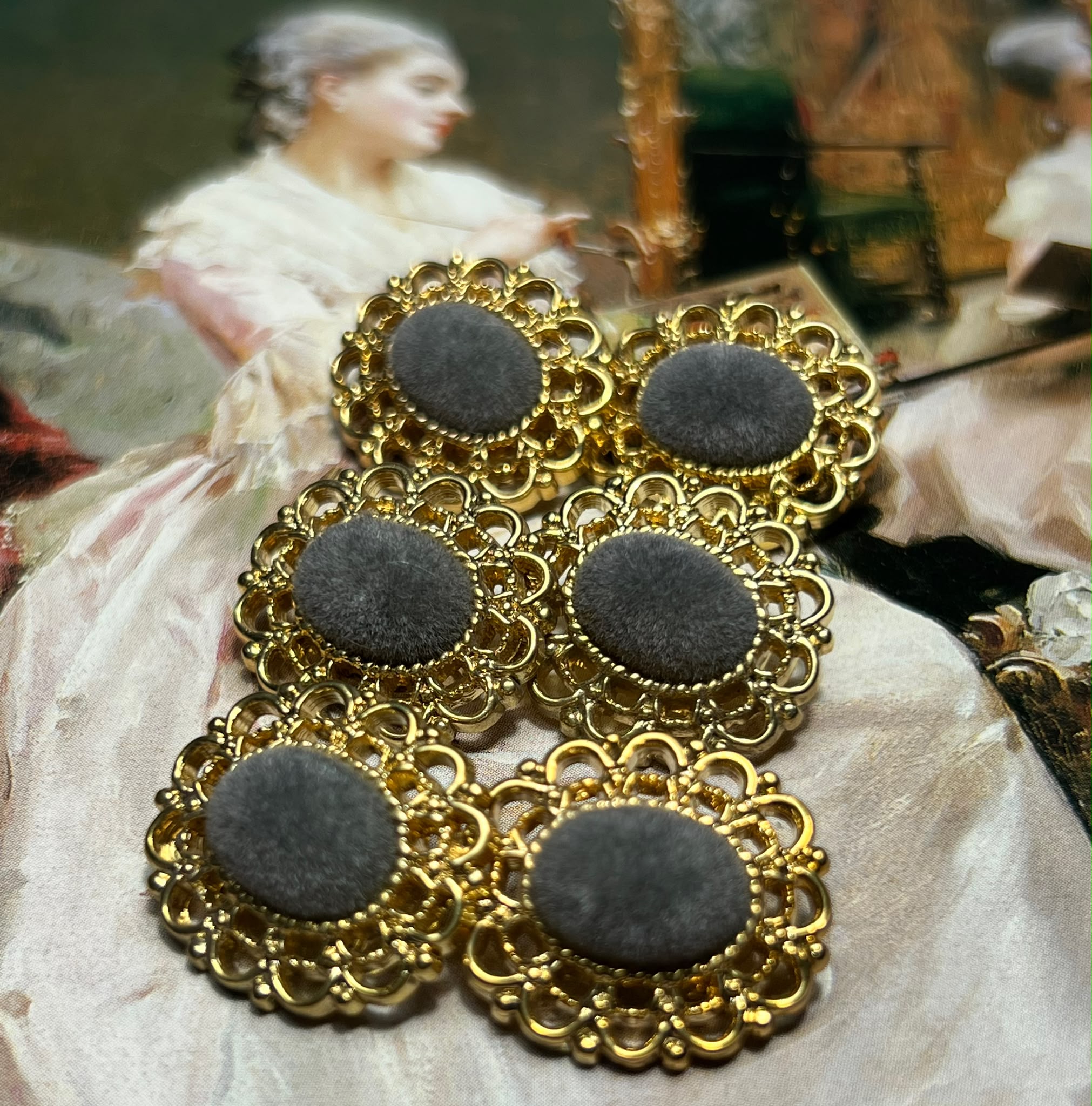Elegantes de terciopelo de 2.2cm